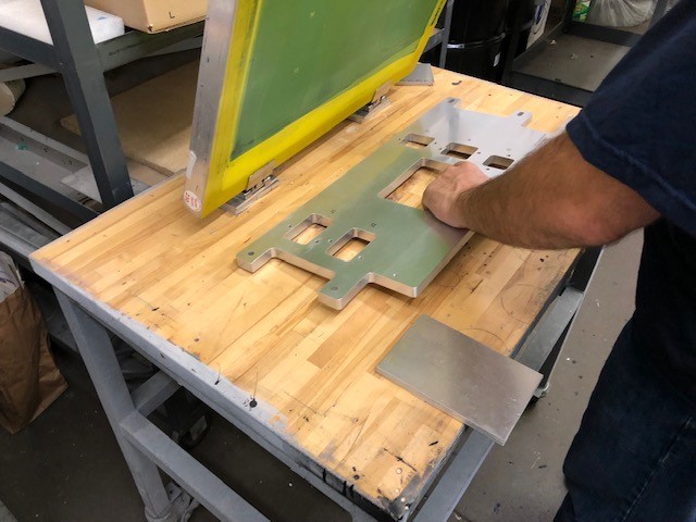 silk printing on metal industrial application