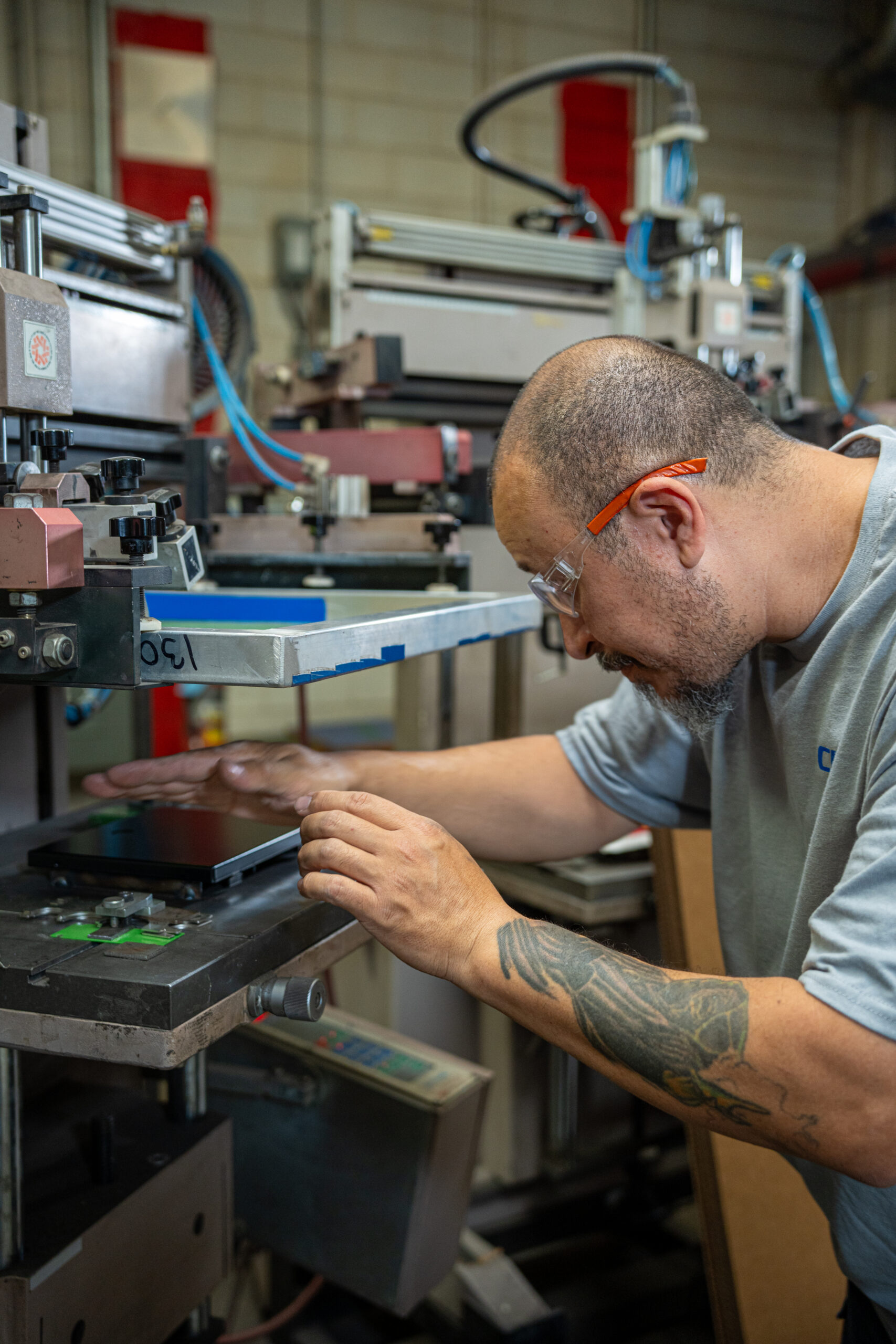 silk printing on metal industrial application