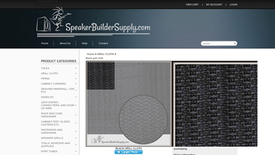 Black grill cloth - Speakerbuildersupply.com