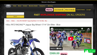 140cc RFZ RACING™ Jaguar Big Wheel 17/14