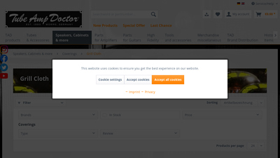 Grill Cloth - Tube Amp Doctor