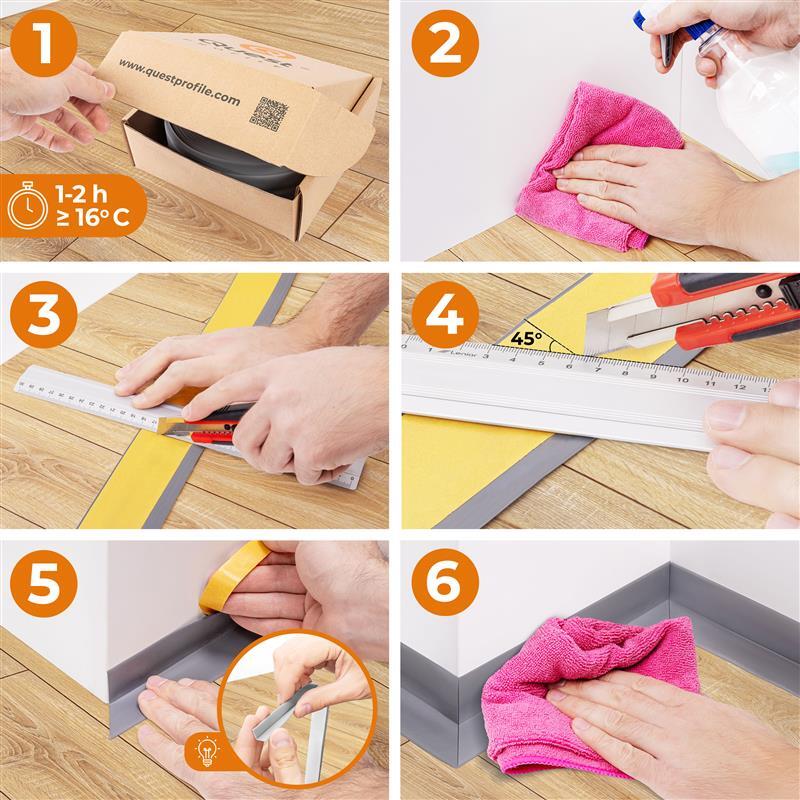 Illustrative example of white pvc skirting board from Google Search