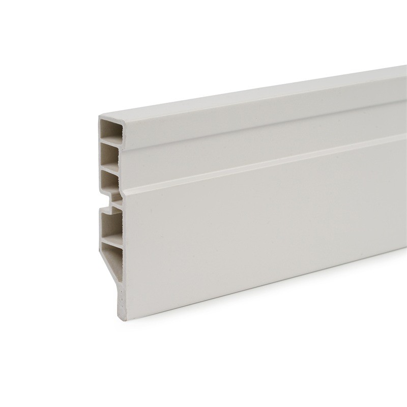 Illustrative example of white pvc skirting board from Google Search