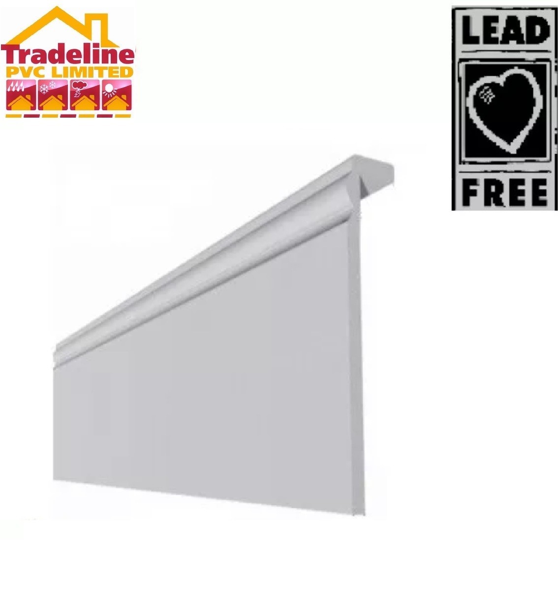 Illustrative example of white pvc skirting board from Google Search
