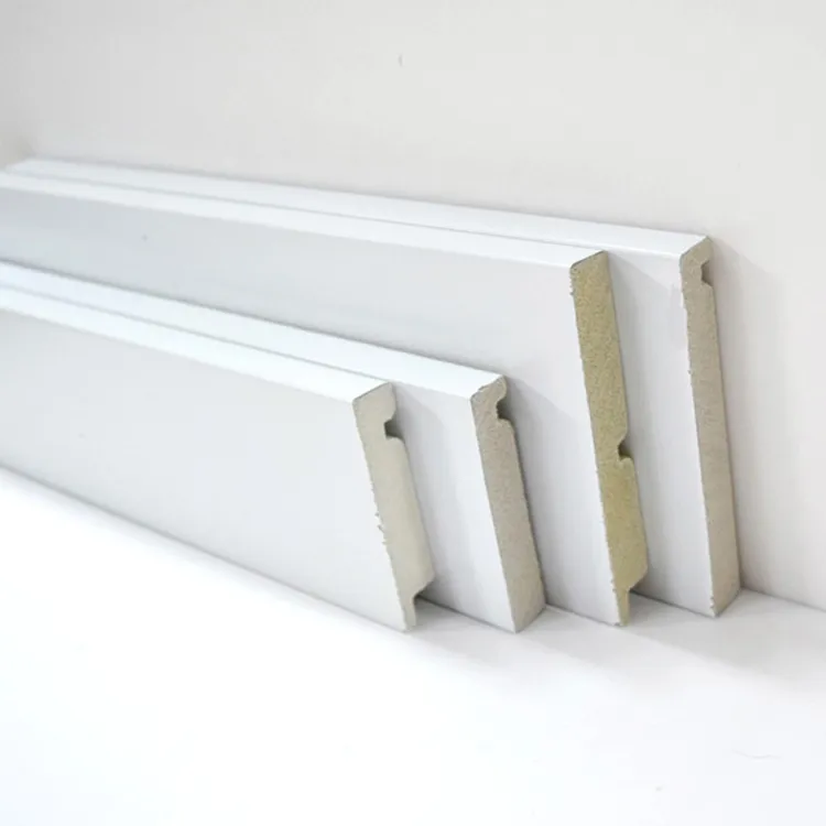 Illustrative example of white pvc skirting board from Google Search