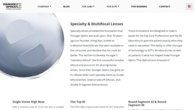 Specialty & Multifocal Lenses - Younger Optics
